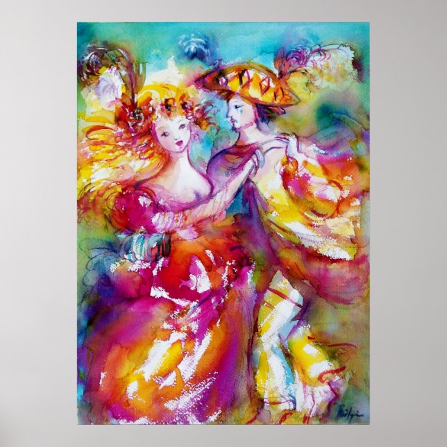 CARNIVAL DANCE Venetian Masquerade Ball Poster (Front)