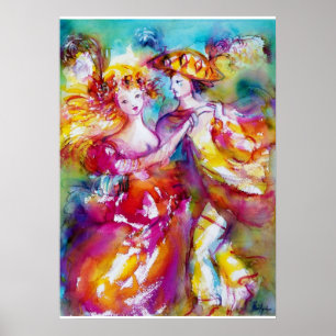 CARNIVAL DANCE Venetian Masquerade Ball Poster