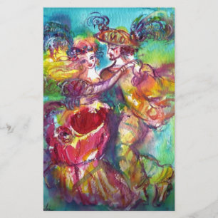 CARNIVAL DANCE ,Venetian Masquerade Stationery
