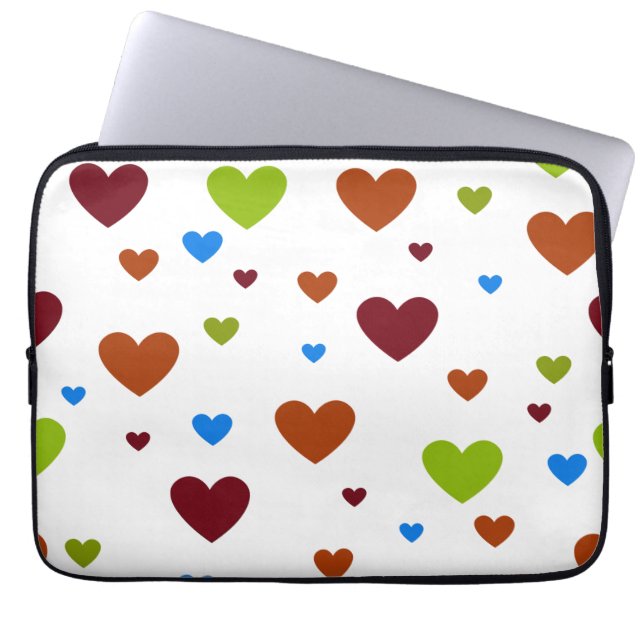 Carnival Dancing Hearts 1 Laptop Sleeve (Front)