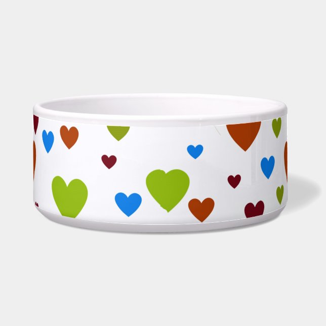 Carnival Dancing Hearts 1   Pet Collar (Front)