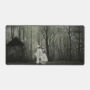 Carnival Evening, Henri Rousseau oil painting 1886 Desk Mat