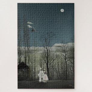 Carnival Evening, Henri Rousseau oil painting 1886 Jigsaw Puzzle