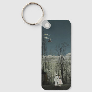 Carnival Evening, Henri Rousseau oil painting 1886 Key Ring