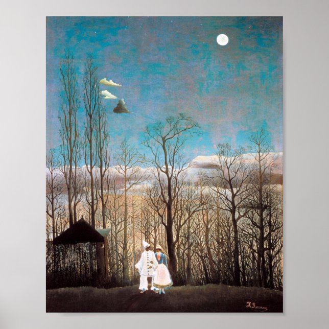 Carnival Evening, Rousseau Poster (Front)