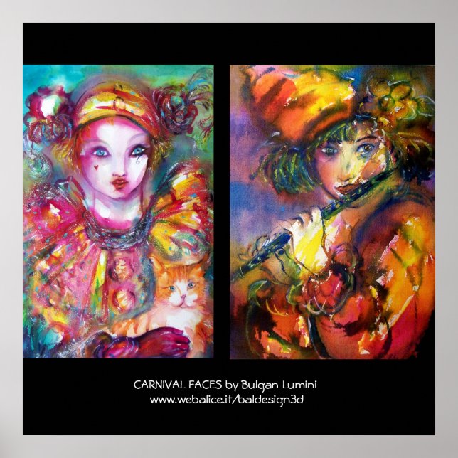 CARNIVAL FACES POSTER (Front)