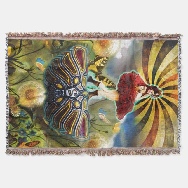 Carnival Fairy Cosy Throw Blanket (Front)