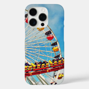Carnival ferris wheel and roller coaster photo fun iPhone 16 pro case