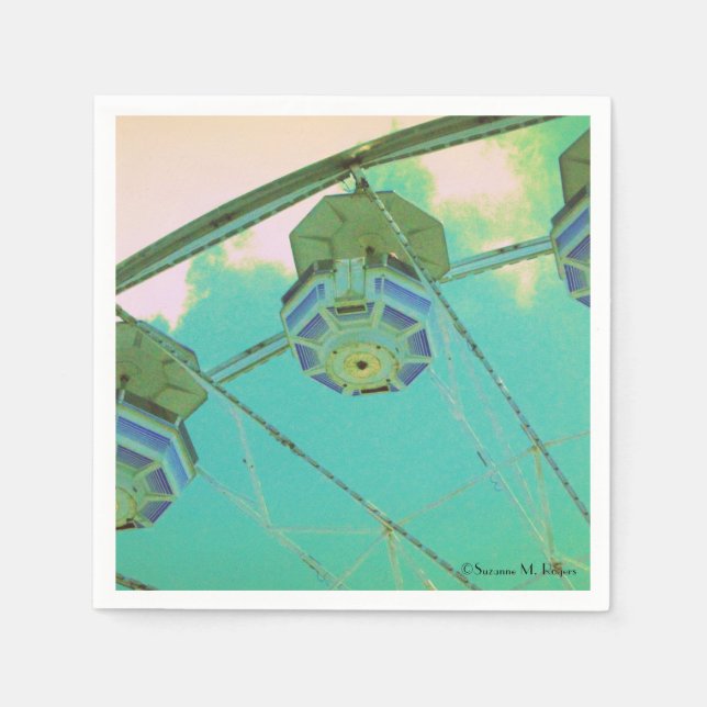 Carnival Ferris Wheel - Birthday Party Napkins (Front)