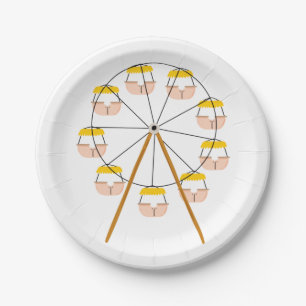 Carnival Ferris Wheel Paper Plate