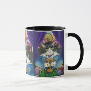 Carnival Fortune Teller Cat Tarot Card Art Mug