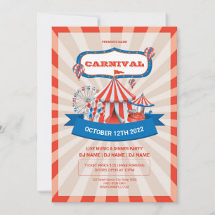 Carnival Fun Fair Party Flyer Invitation