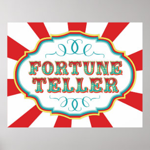 Carnival Game Sign Fortune Teller