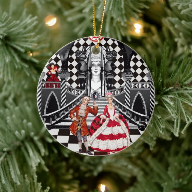Carnival in a Magical land Ceramic Tree Decoration (Tree)