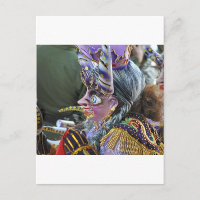 Carnival in Oruro, Bolivia Postcard (Front)