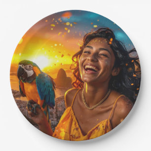 CARNIVAL IN RIO PAPER PLATE