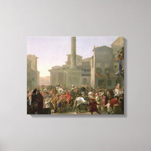 Carnival in Rome, c.1650-51 Canvas Print