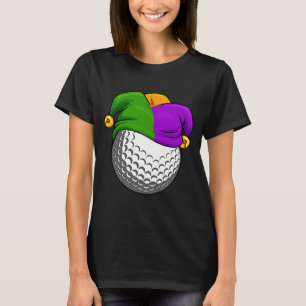 Carnival Jester Golf Golfing Player Coach Mardi G T-Shirt