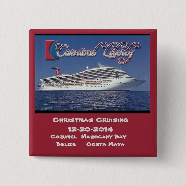 Carnival Liberty 12-20-2014 15 Cm Square Badge (Front)