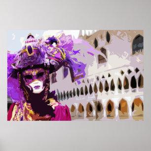 Carnival Mask of Venice Poster