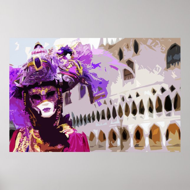 Carnival Mask of Venice  Poster (Front)