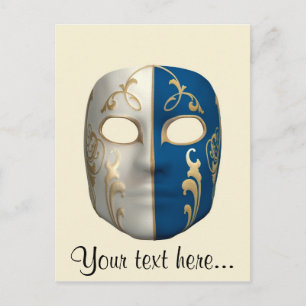 Carnival Mask Postcard