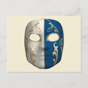 Carnival Mask Postcard