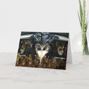Carnival Mask, Venice, Italy – card