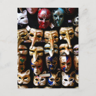Carnival Masks Postcard