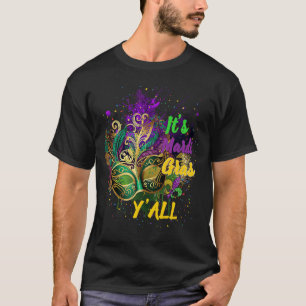 Carnival Masquerade Mask Mardi Gras Yall Cool T-Shirt