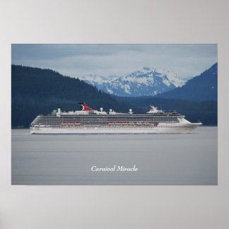 Carnival Miracle in Alaska Poster