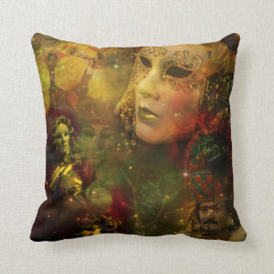 Carnival - New Orleans Mardi Gras Splendour Cushion