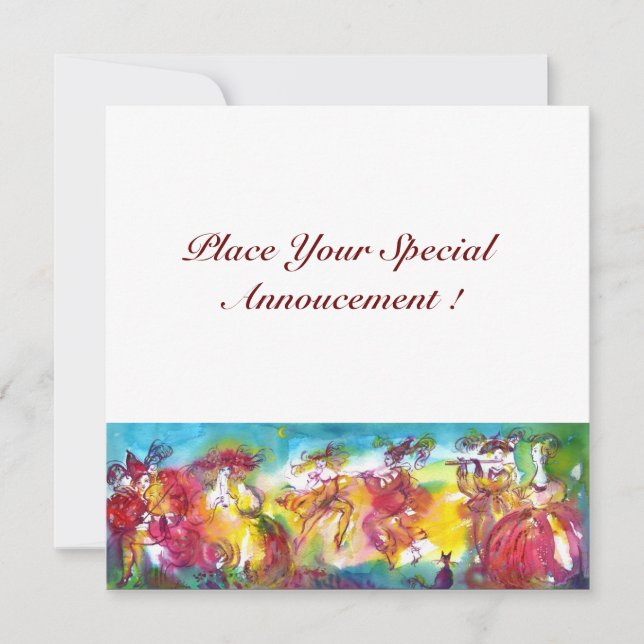 CARNIVAL NIGHT, Mardi Gras Masqureade ,Dance,Music (Front)