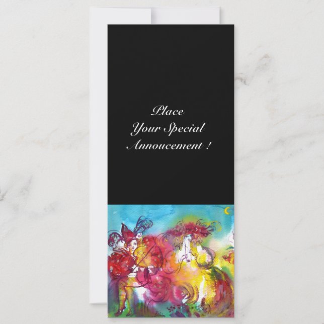 CARNIVAL NIGHT, Mardi Gras Masqureade ,Dance,Music (Front)