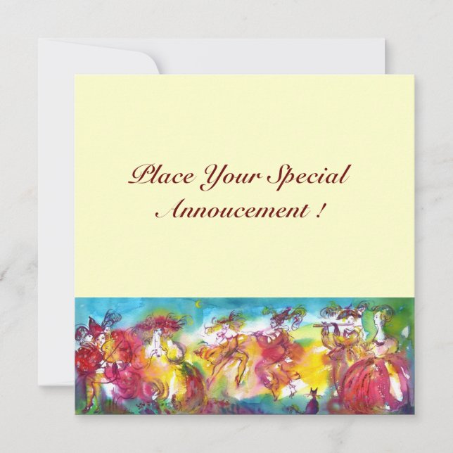 CARNIVAL NIGHT, Mardi Gras Masqureade ,Dance,Music (Front)