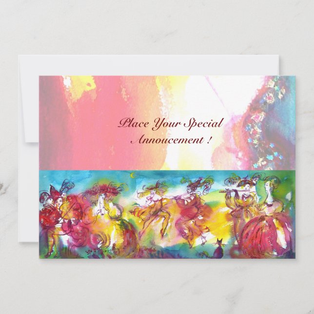 CARNIVAL NIGHT, Mardi Gras Masqureade ,Dance,Music (Front)