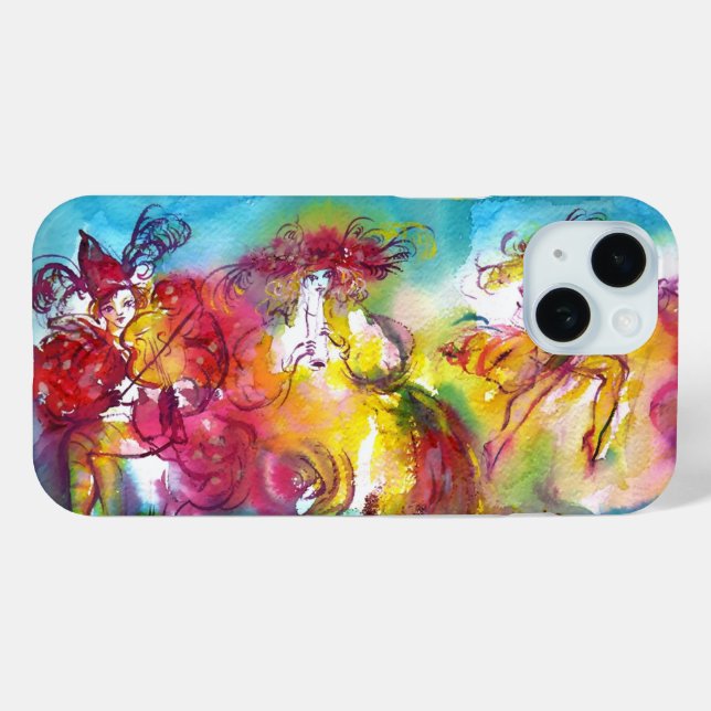 CARNIVAL NIGHT / Venetian Masquerade,Dance Music Case-Mate iPhone Case (Back (Horizontal))