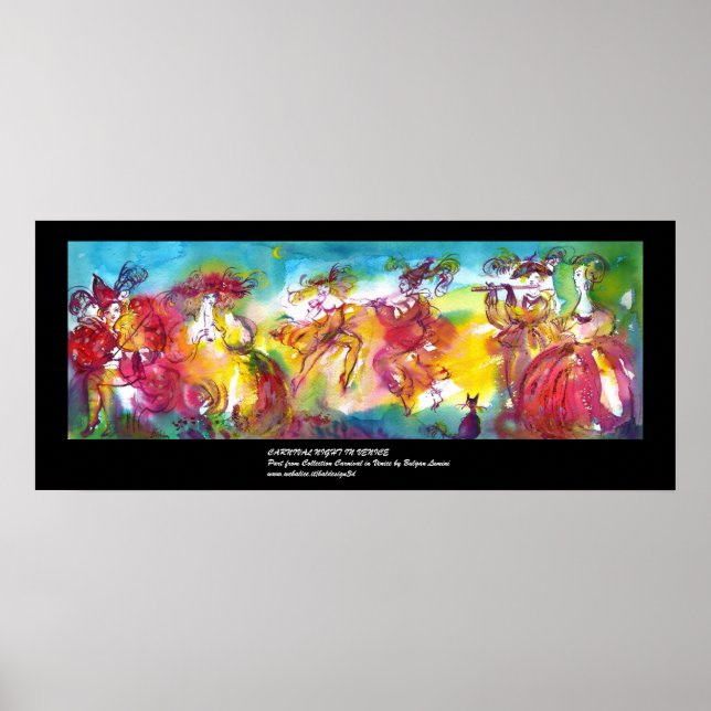 CARNIVAL NIGHT / Venetian Masquerade,,Dance Music Poster (Front)