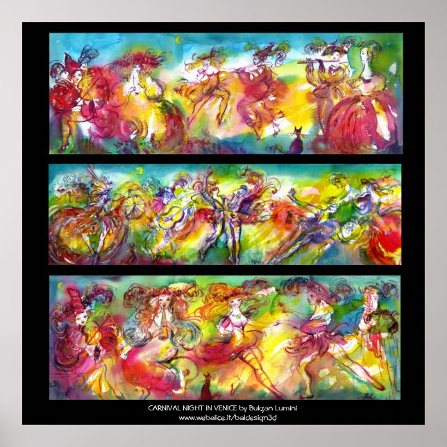 CARNIVAL NIGHT / Venetian Masquerade,Dance Music Poster (Front)