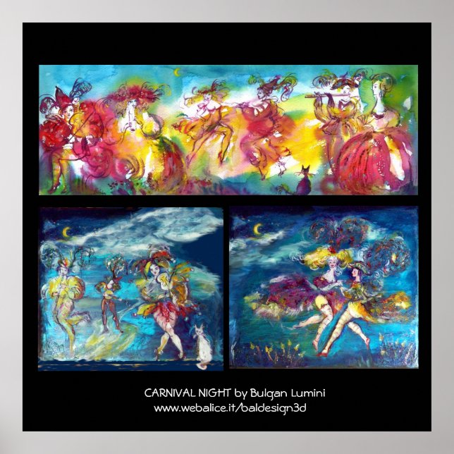 CARNIVAL NIGHT / Venetian Masquerade,Dance Music Poster (Front)