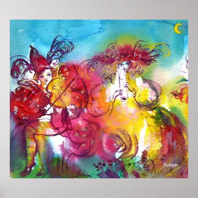 CARNIVAL NIGHT / Venetian Masquerade,Dance Music Poster (Front)