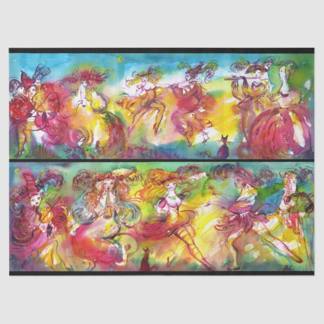 CARNIVAL NIGHT / Venetian Masquerade,Dance Music Tissue Paper (Front)