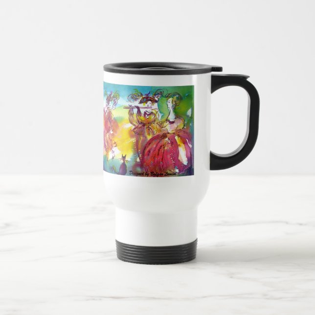CARNIVAL NIGHT / Venetian Masquerade,Dance Music Travel Mug (Right)