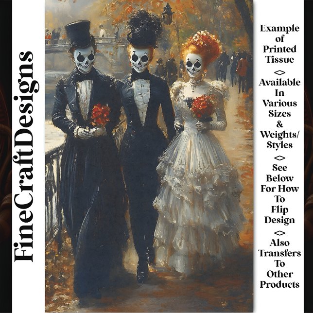 Carnival Noir Skull Mask Actors BK2 Decoupage Tissue Paper (Creator Uploaded)