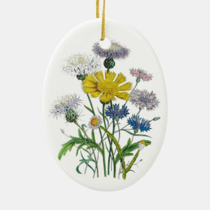 Carnival of flowers ceramic tree decoration