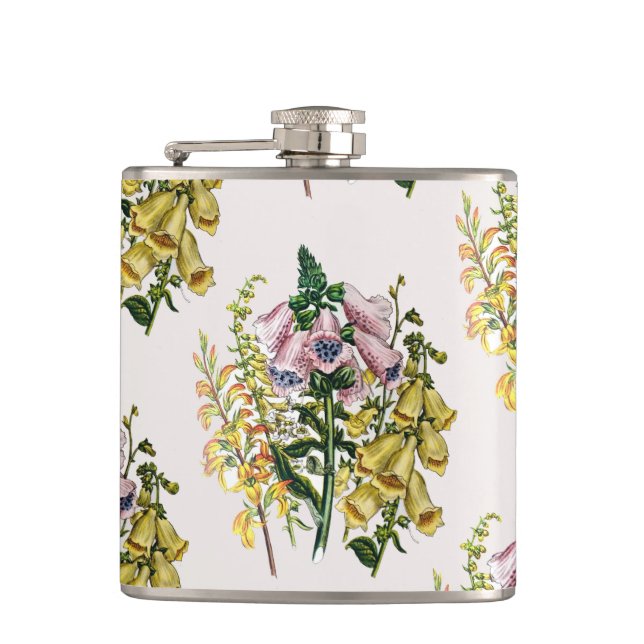 Carnival of flowers hip flask (Front)