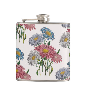 Carnival of flowers hip flask