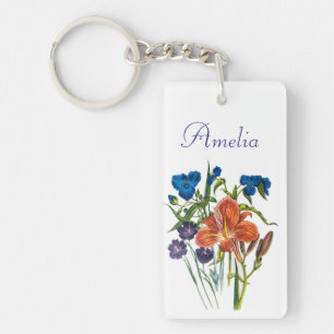 Carnival of flowers key ring