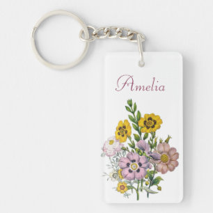 Carnival of flowers key ring
