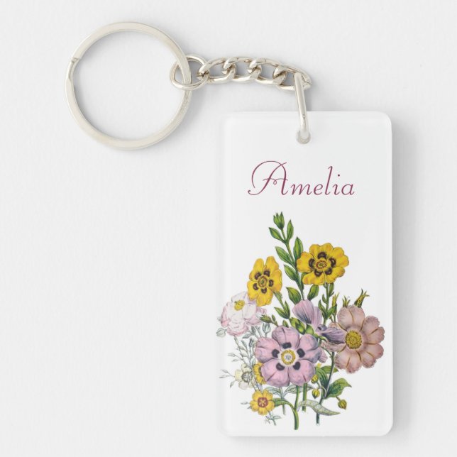 Carnival of flowers key ring (Front)